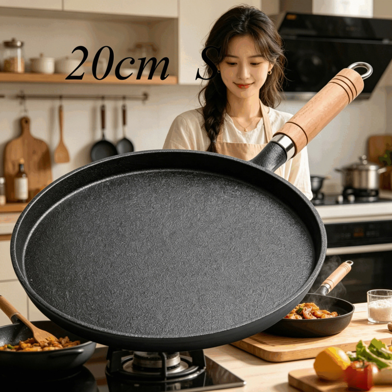 مقلاة حديدية مقاس 20 سم بمقبض  - مراجعة Cast Iron Corn وسعره